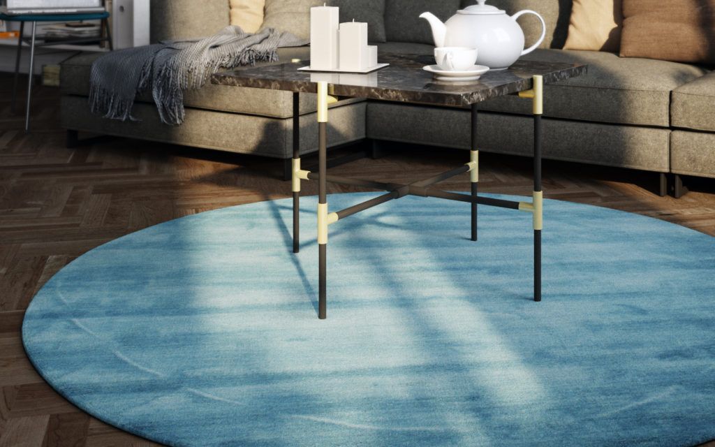 Handloom - Light Blue rug Ø 150, in CarpetVista.com