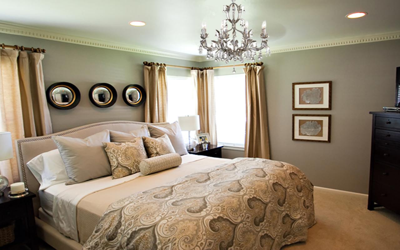Sypialnia w stylu glamour