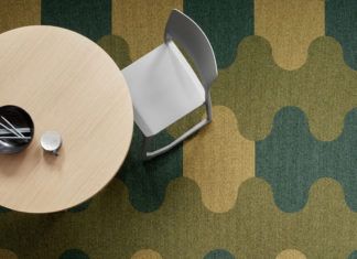 dywany z ciekawym wzorem, oryginalne dywany, zielone wykładziny, zieleń we wnętrzach Carpet Studio