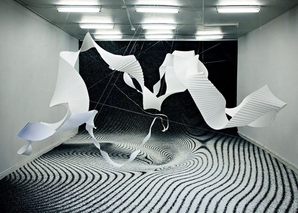 podłogi, dywany, geometryczne wzory, podłogi iluzja optyczna