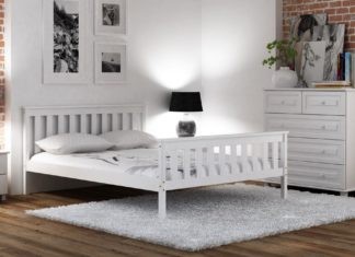 kolor łóżka do minimalistycznej sypialni