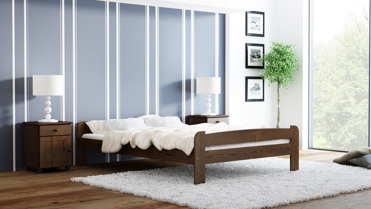 kolor łóżka do minimalistycznej sypialni